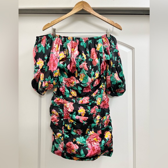 NWT For Love and Lemons Jolie Puff Sleeve Mini Dress - Picture 5 of 14